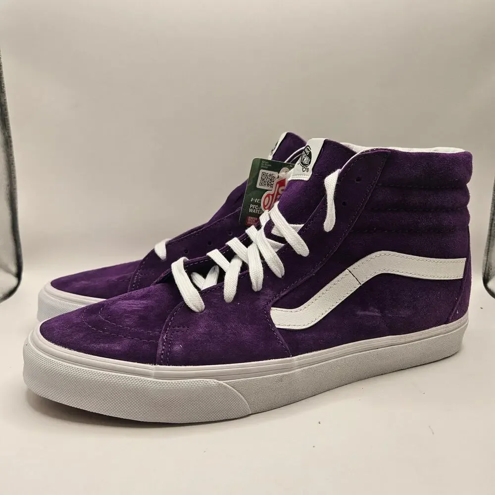 VANS MEN'S 11.5 SK8-Hi PIG SUEDE ACAI PURPLE RARE SNEAKERS NWOB